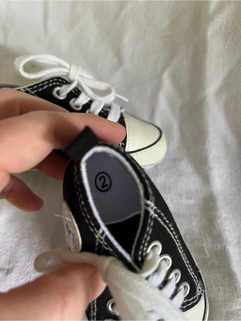 Converse Black and White Toddler Classic Canvas Sneakers